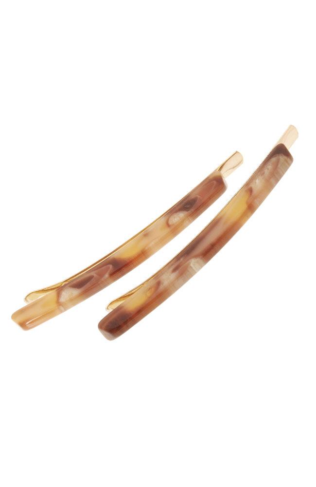 Bobby Pin Pair on Gold Wire - Classic