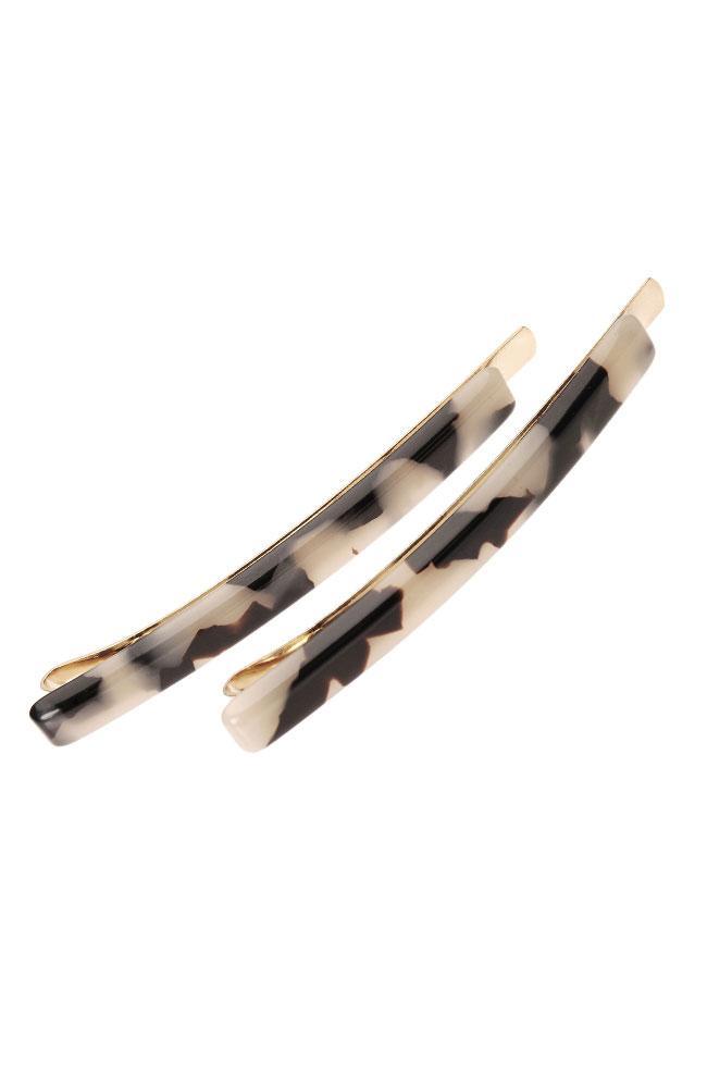 Bobby Pin Pair on Gold Wire - Classic
