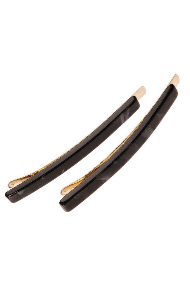 Bobby Pin Pair on Gold Wire - Classic