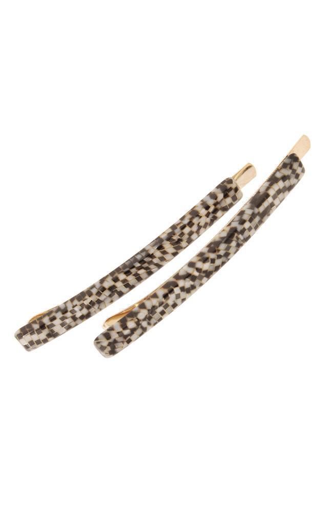 Bobby Pin Pair on Gold Wire - Classic