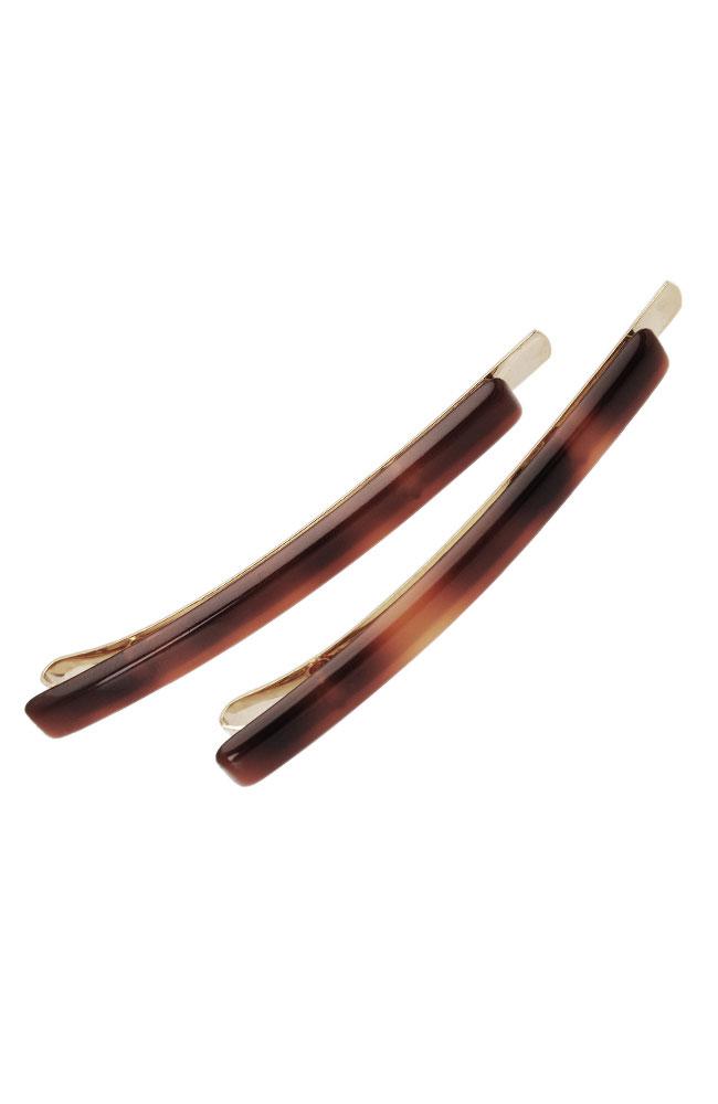 Bobby Pin Pair on Gold Wire - Classic