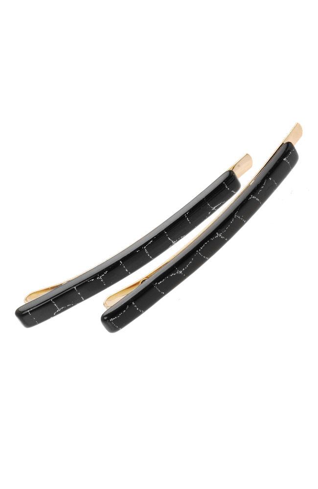 Bobby Pin Pair on Gold Wire - Brita