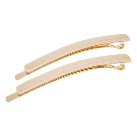 Bobby Pin Pair on Gold Wire - Glitter
