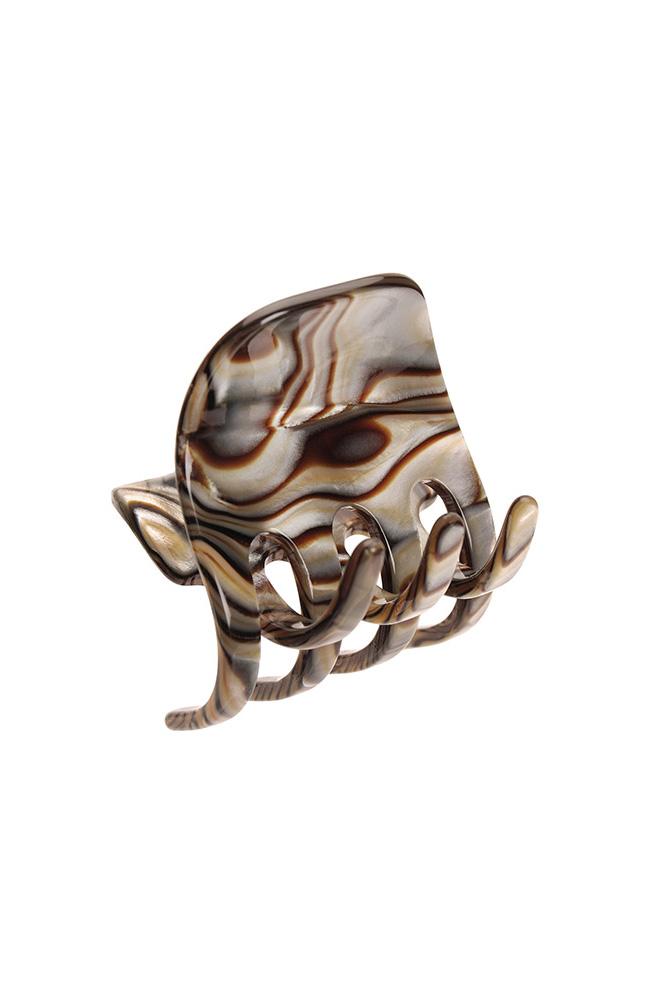 Onyx Faux Shell Medium Claw Clip, Gallery Jaw by France Luxe, hair clip made in France