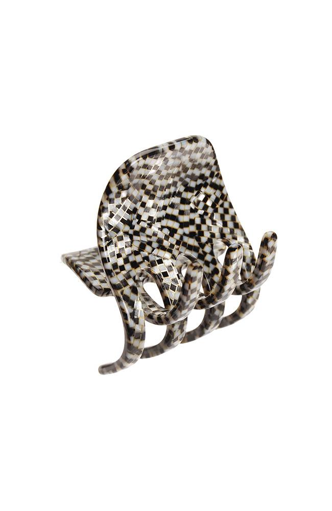 Opera Silver Medium Claw Clip, Gallery Jaw by France Luxe, hair clip made in France
