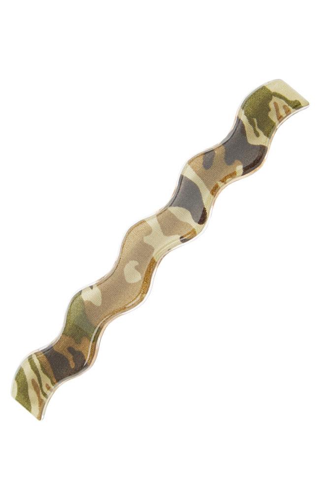 Wavy Long and Skinny Barrette - Camo