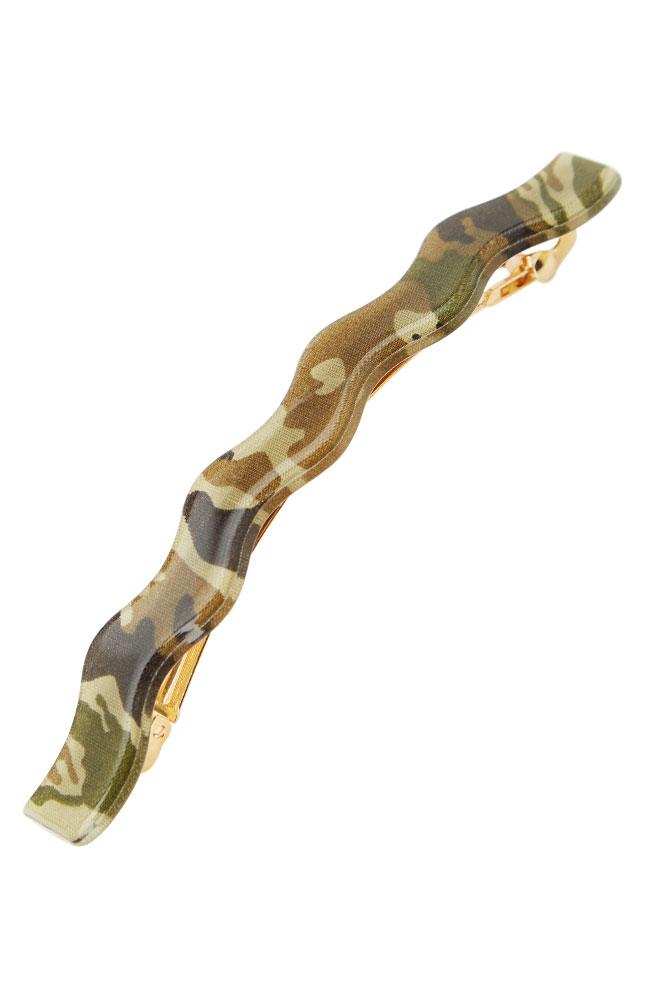 Wavy Long and Skinny Barrette - Camo