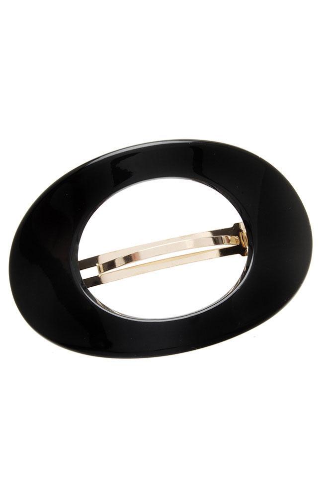 Large Cutout Oval Barrette - Classic