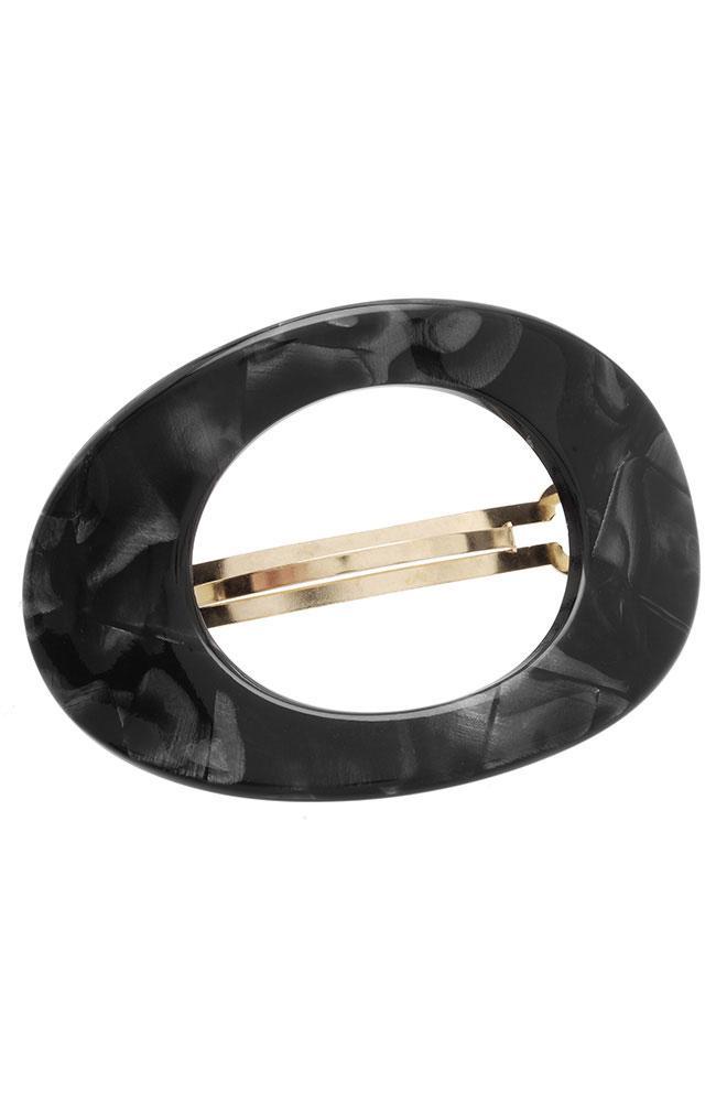 Large Cutout Oval Barrette - Classic