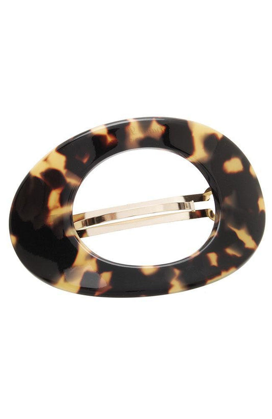 Large Cutout Oval Barrette - Classic
