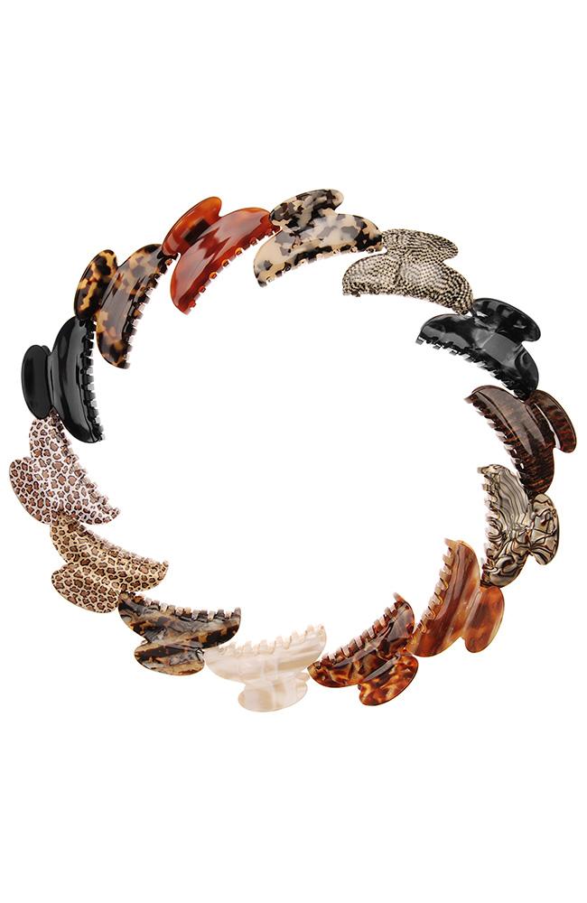 Couture Jaw Claw Hair Clips, classic color collection by France Luxe