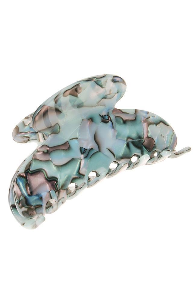 Faux Shell Blue Claw Hair Clip, Couture Jaw, South Sea by France Luxe