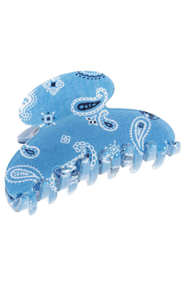 Blue Claw Hair Clip, Bandana Couture Jaw by France Luxe