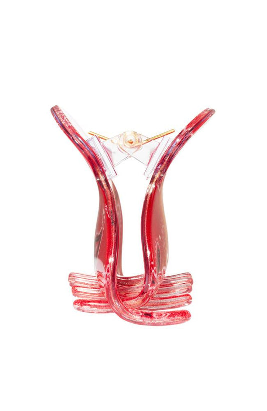 Claw tooth hair clip, side view of strong spring closure