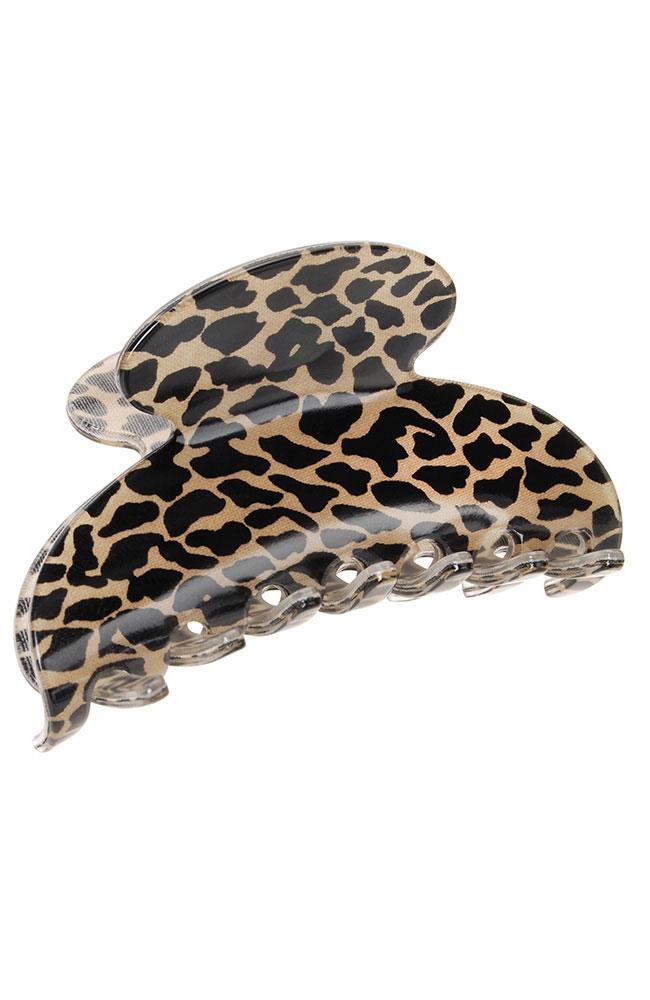 El Gato Black & Tan hair claw, Couture Jaw by France Luxe