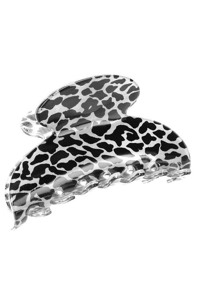 El Gato Black & White hair claw, Couture Jaw by France Luxe