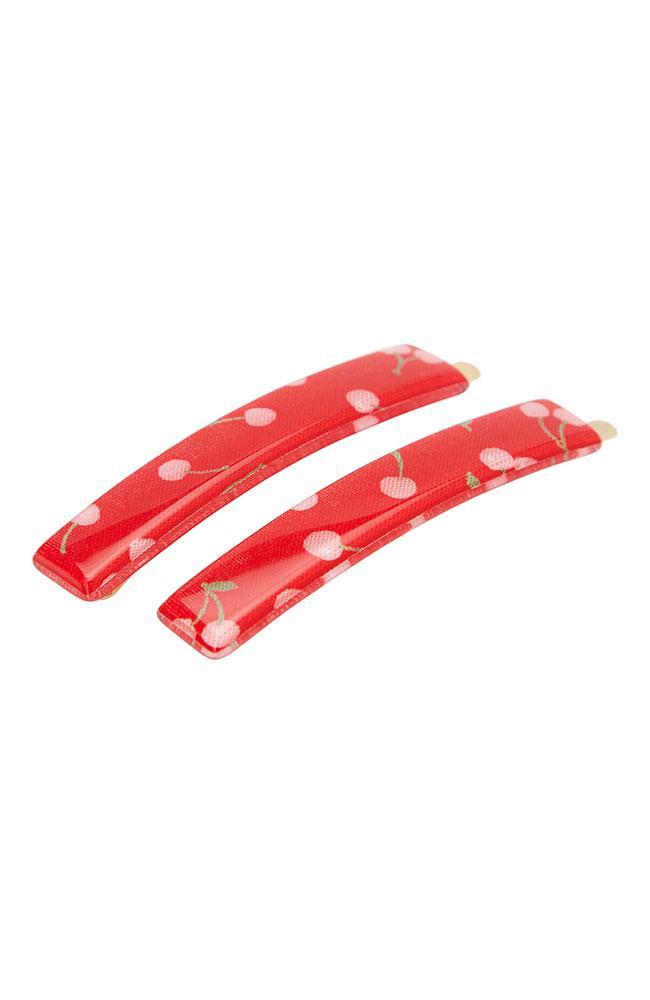 Mod Bobby Pin Pairs - Cherry