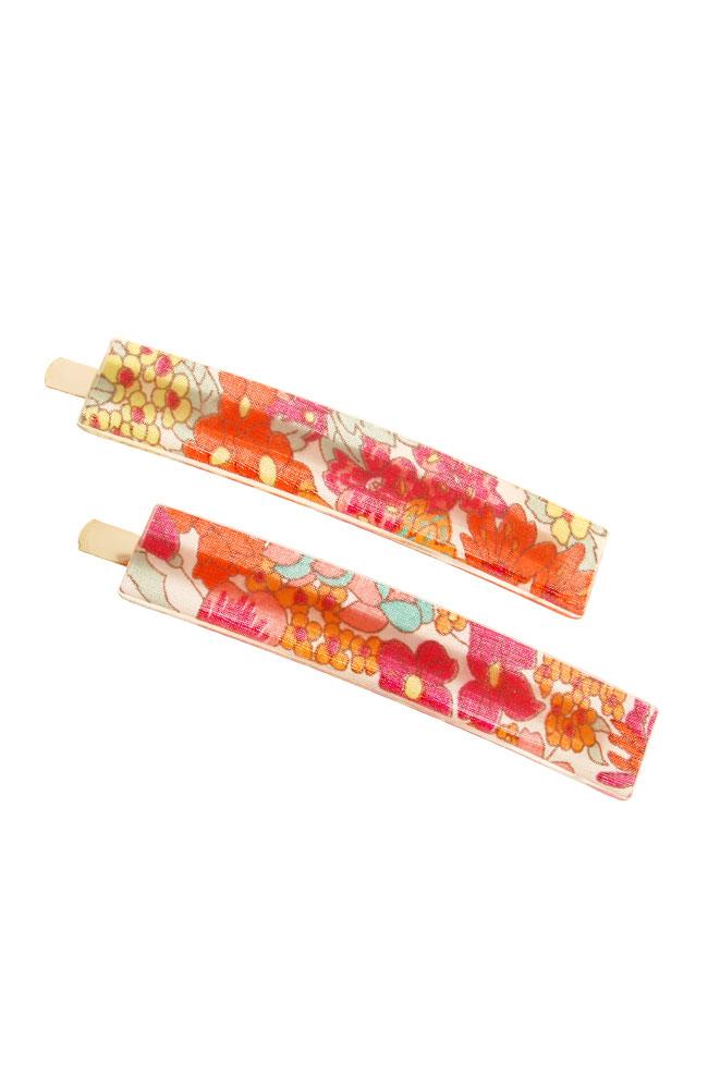 Mod Bobby Pin Pair - Floral Rhapsody