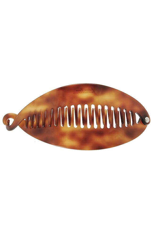 Jumbo Tortoise Banana clip for ponytail, made in France by France Luxe