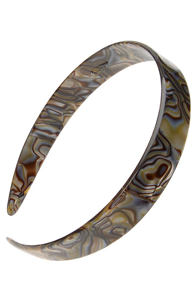 Onyx 3/4" Wide Headband, handmade France Luxe