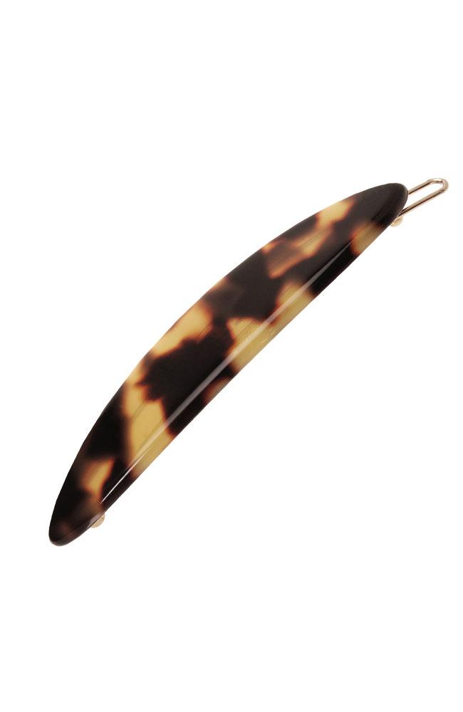 France Luxe Oblong Tige Boule Barrette, Classic Tokyo, cellulose acetate and French barrette clasp
