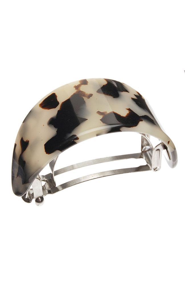 France Luxe Ponytail Barrette, Classic Ivory Tokyo, cellulose acetate and French barrette clasp