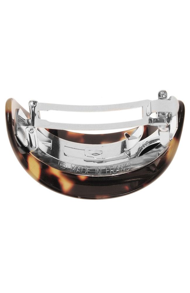 France Luxe Ponytail Barrette, Classic Tokyo, cellulose acetate and French barrette clasp, clasp view