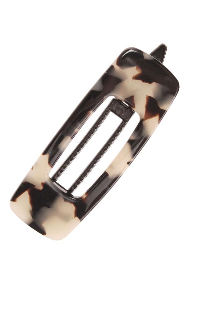 Mini Cutout Rectangle Plastic Tige Boule Barrette - Classic