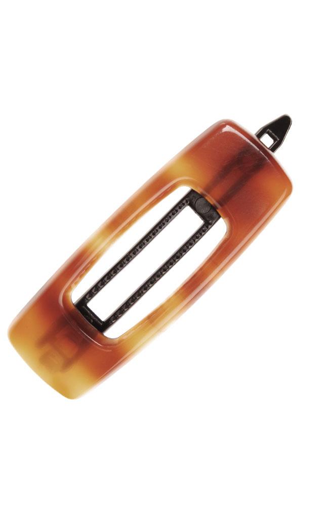 Mini Cutout Rectangle Plastic Tige Boule Barrette - Classic
