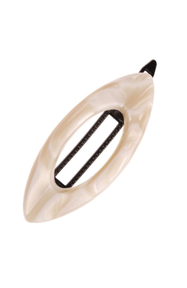 Mini Cutout Oval Plastic Tige Boule Barrette - Classic