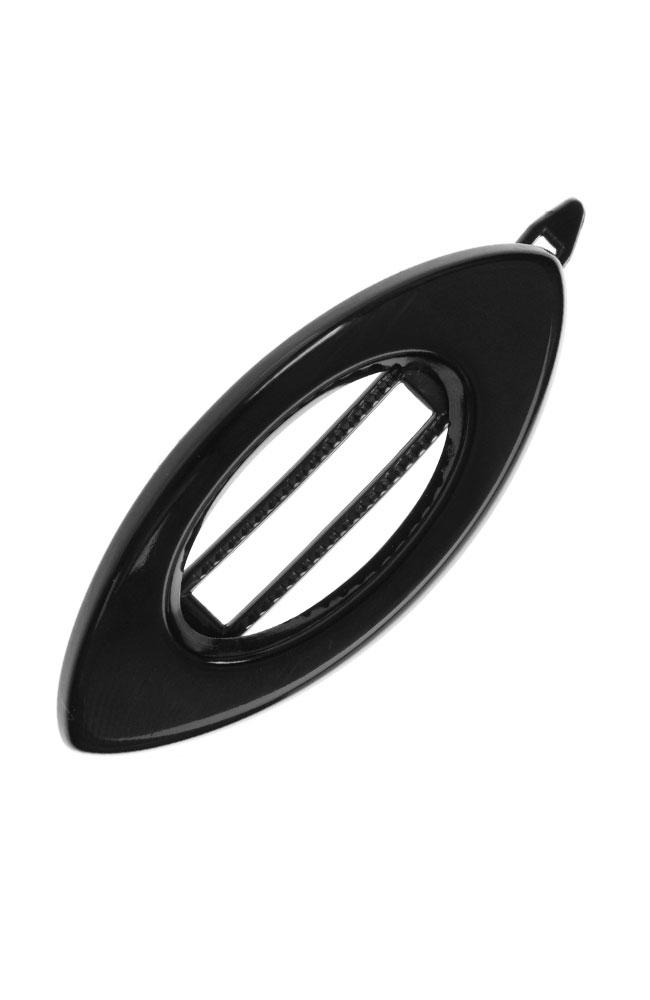 Mini Cutout Oval Plastic Tige Boule Barrette - Classic