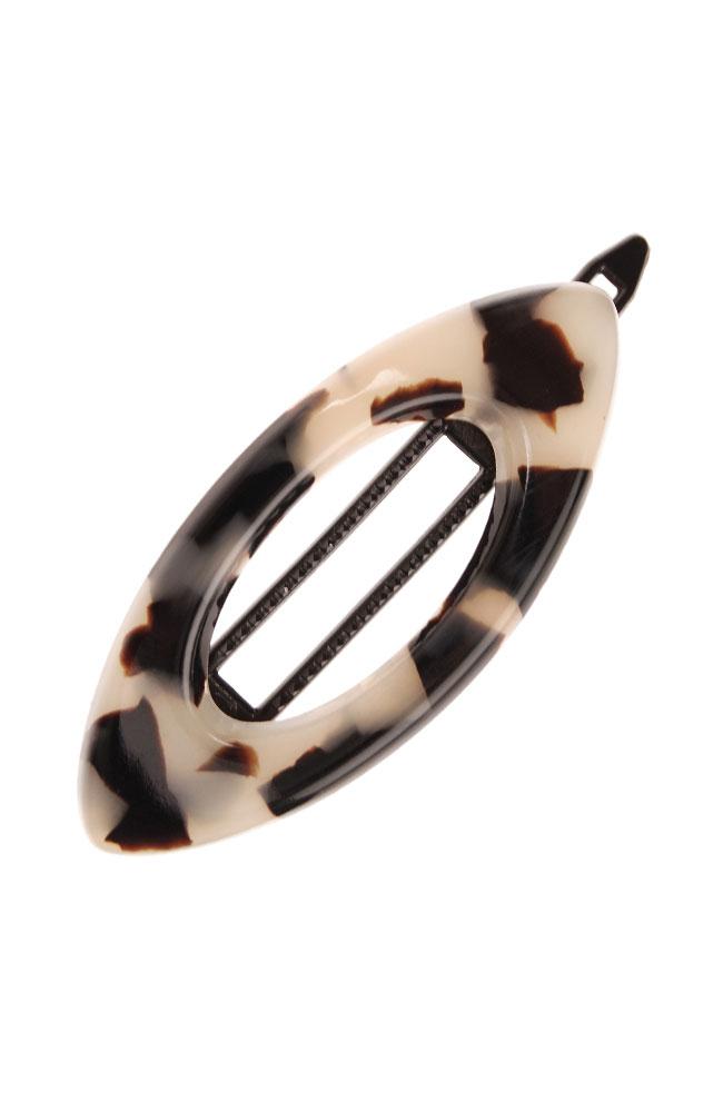 Mini Cutout Oval Plastic Tige Boule Barrette - Classic