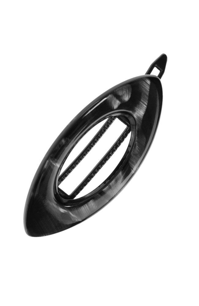 Mini Cutout Oval Plastic Tige Boule Barrette - Classic