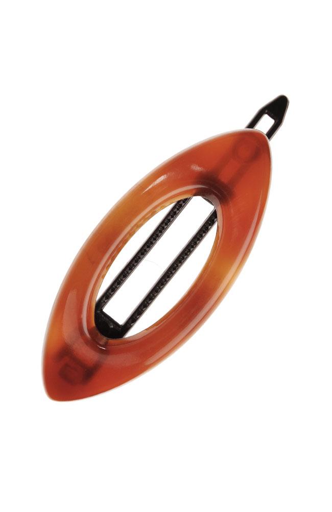 Mini Cutout Oval Plastic Tige Boule Barrette - Classic