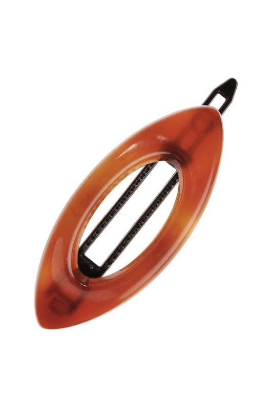Mini Cutout Oval Plastic Tige Boule Barrette - Classic