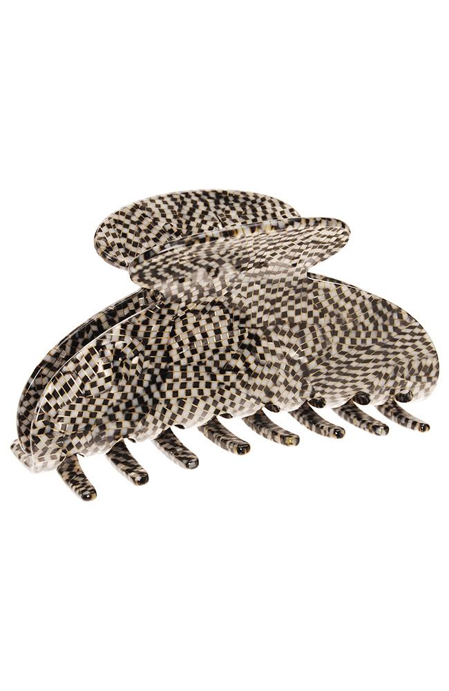Large hair clip for thick hair, Opera Silver Large Couture Jaw made in France by France Luxe