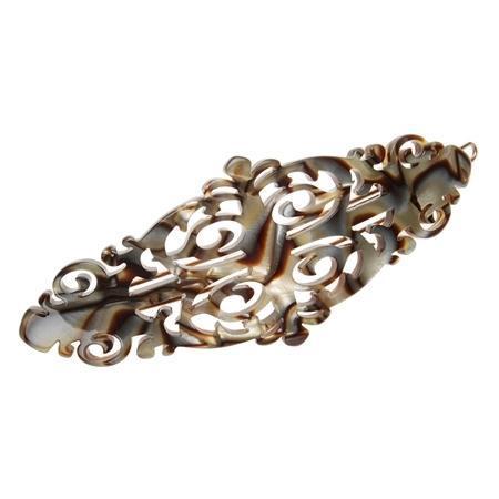 Fine Filigree Tige Boule Barrette - Classic