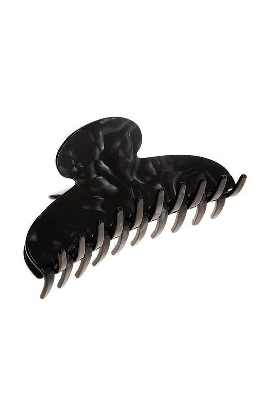France Luxe Large Claw Clip, Jumbo Couture Jaw, Classic Nacro Black, hair clip for thick and textured hair