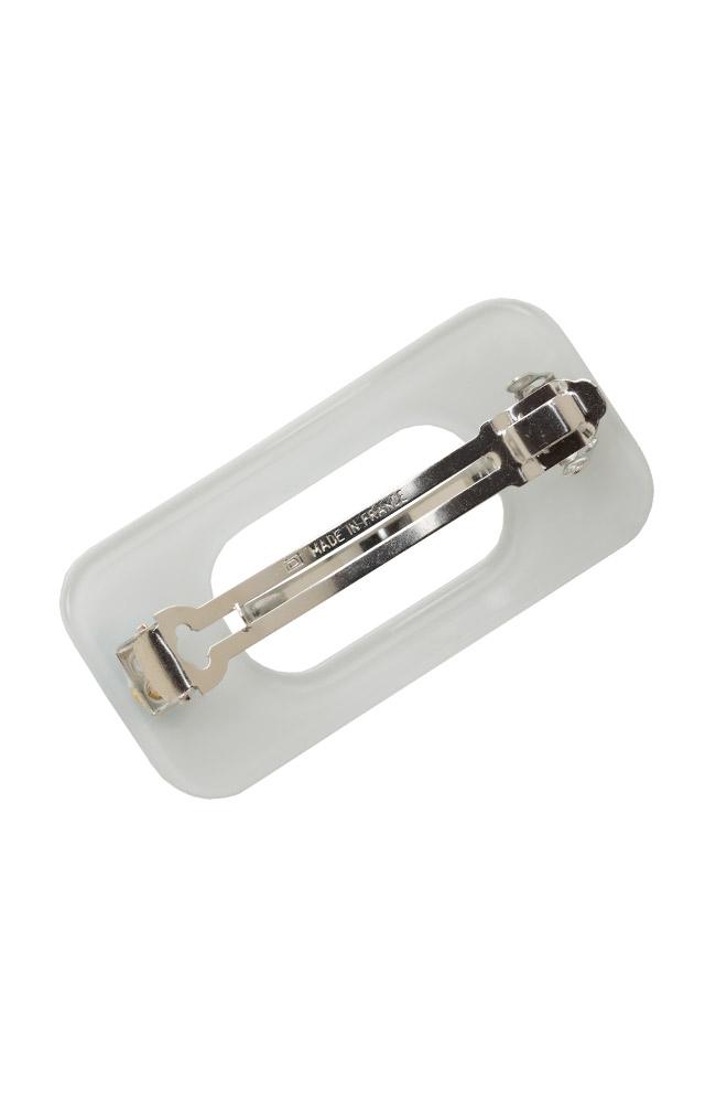 Retro Cutout Rectangle Barrette
