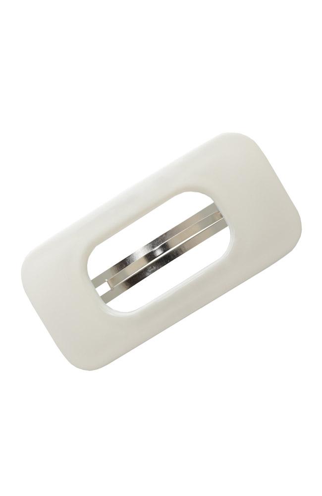 Retro Cutout Rectangle Barrette