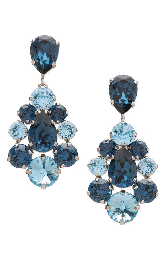 Flora Crystal Chandelier Earrings