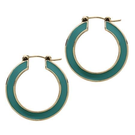 Cynthia Enamel Hoop Earrings