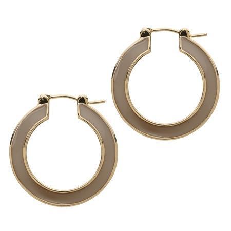 Cynthia Enamel Hoop Earrings
