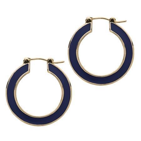 Cynthia Enamel Hoop Earrings