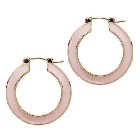 Cynthia Enamel Hoop Earrings