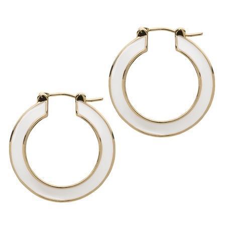 Cynthia Enamel Hoop Earrings