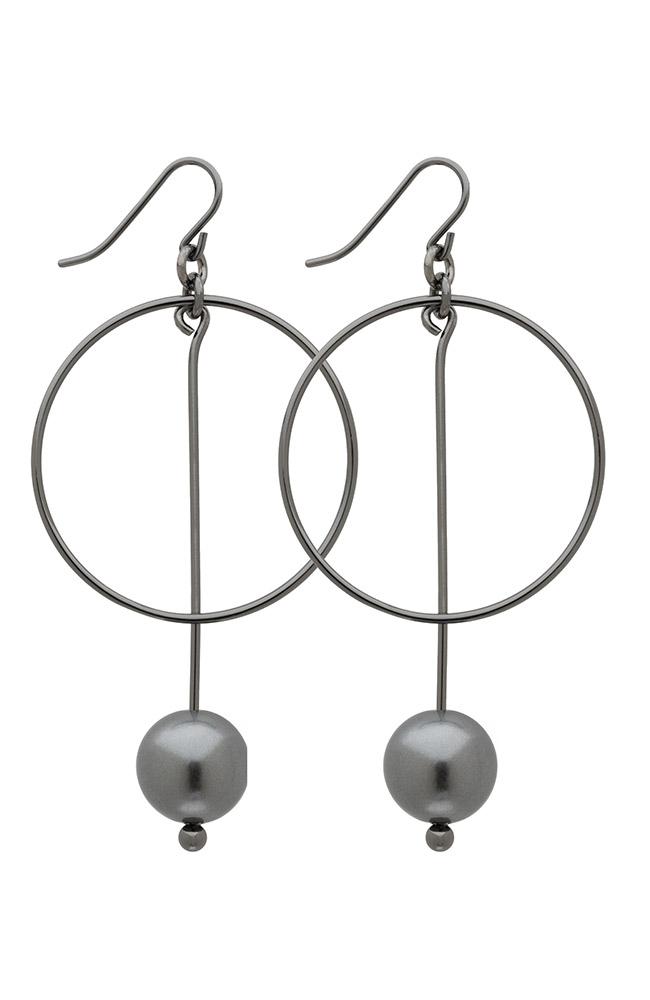 Palazzo Pearl Hoop Earrings