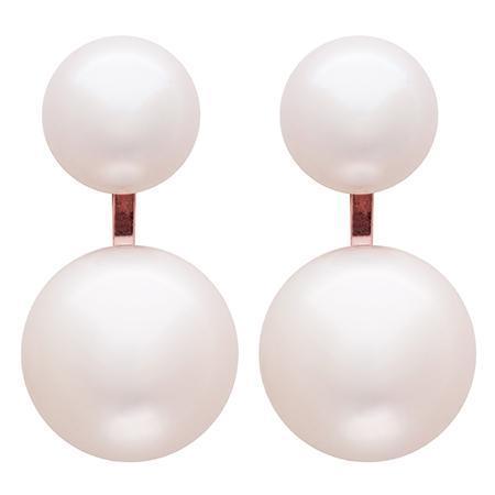Double Majorca Pearl Two-Way Earrings
