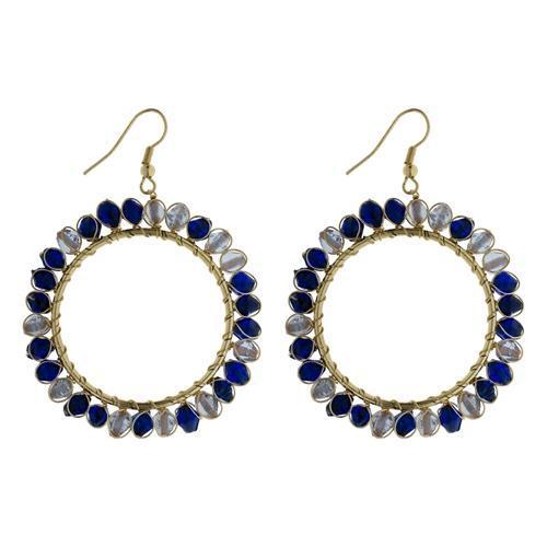 Soleil Beaded Loop Earrings