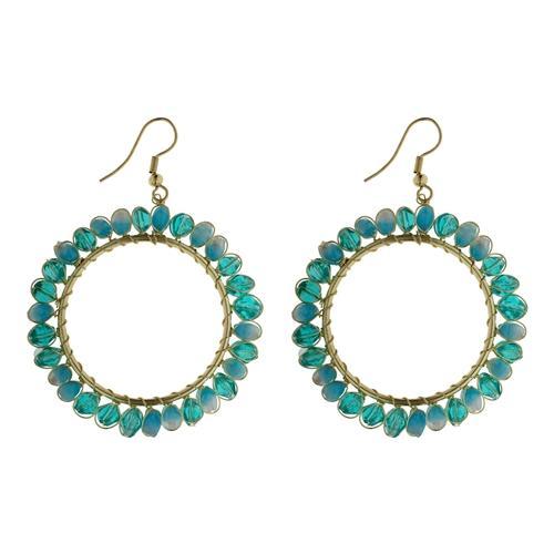 Soleil Beaded Loop Earrings